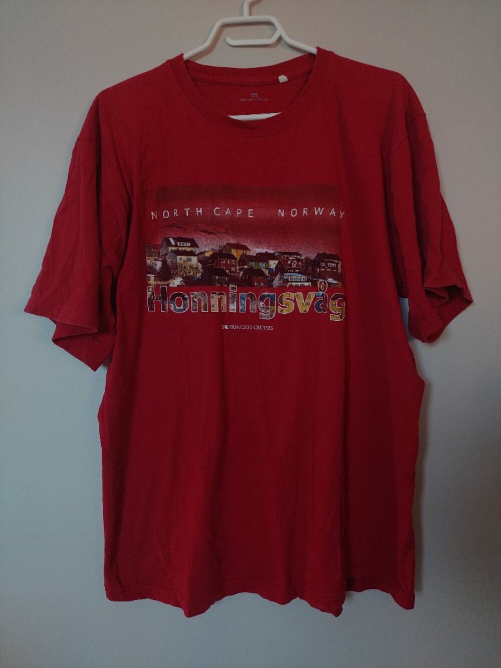 Princess Cruises Official Men's Sz XL T-shirt Honningsvåg North Cape Norway Vtg